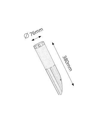 Svietidlo Inox torch 8261 RABALUX