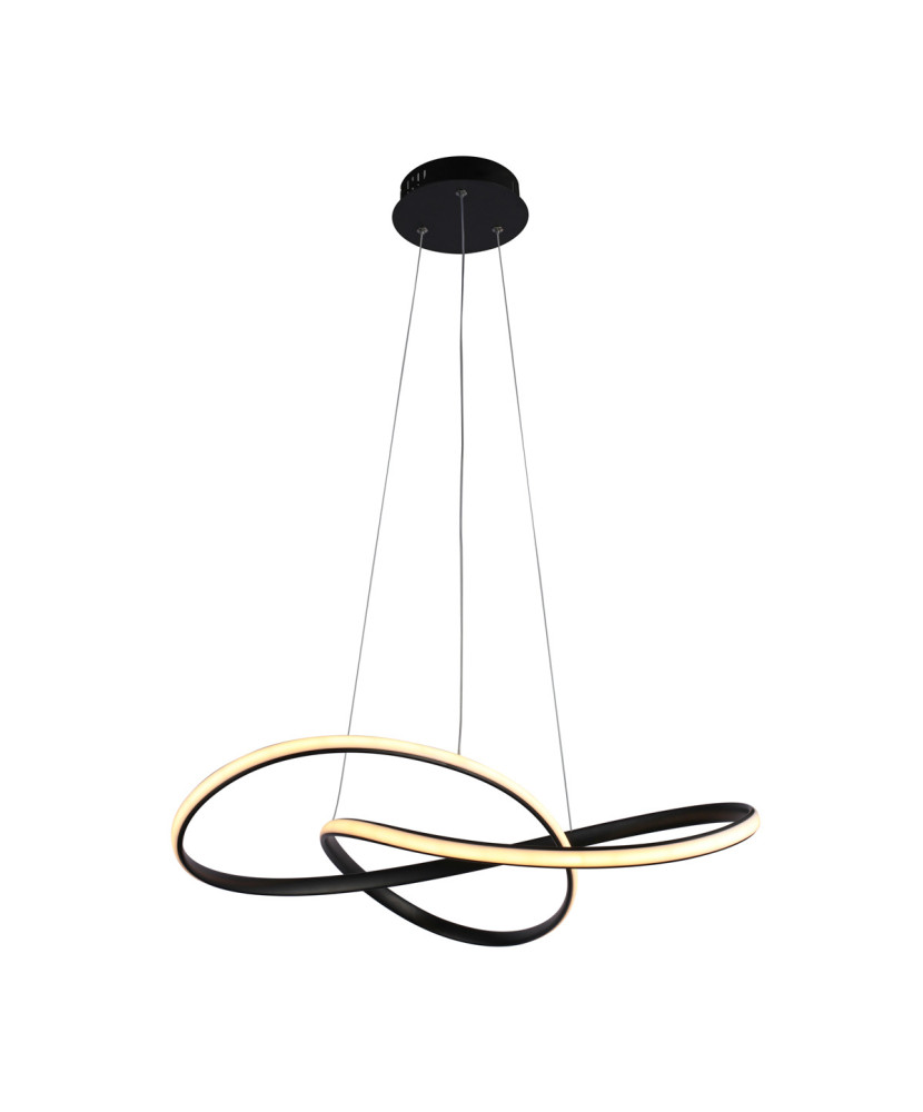 Italux Consa PND-19221C-BK závesné svietidlo LED 40W 3400lm