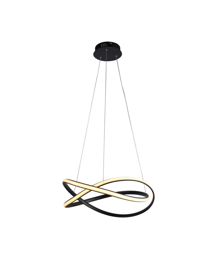 Italux Rumio PND-23917-BK,závesné svietidlo LED 40W 3400lm